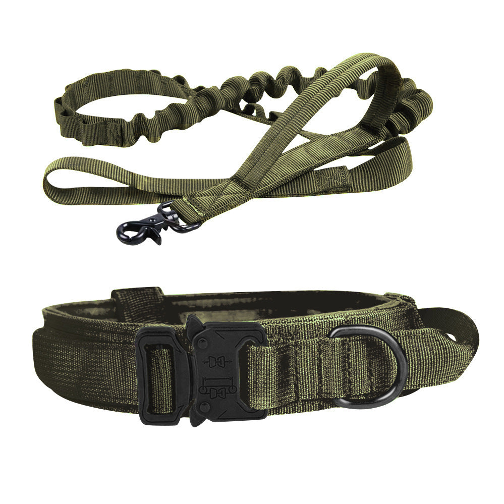 Collier & Laisse Tactique pour Chien – Entraînement Outdoor