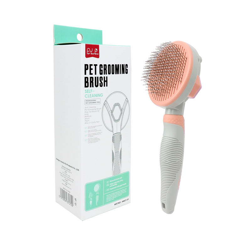 Brosse Auto-Nettoyante pour Chien et Chat – Démêlage Facile