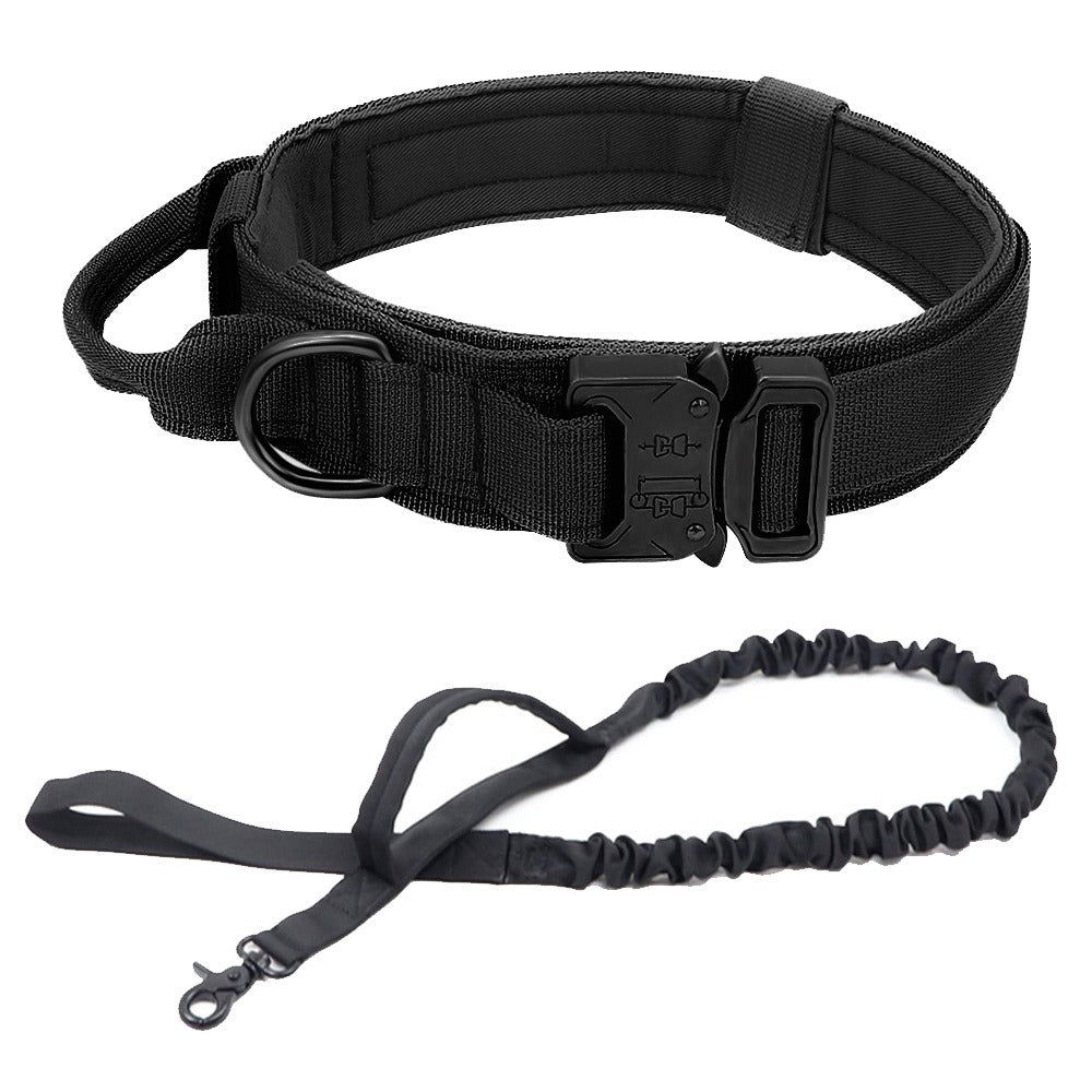 Collier & Laisse Tactique pour Chien – Entraînement Outdoor