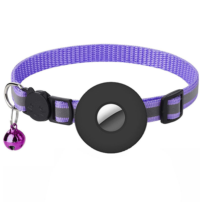 Collier Chat Réfléchissant avec Porte-AirTag – Avec Clochette