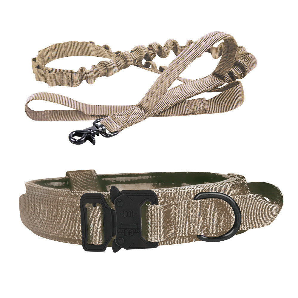 Collier & Laisse Tactique pour Chien – Entraînement Outdoor