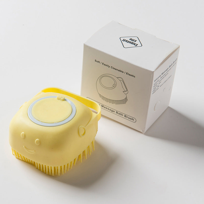 Brosse de Bain Silicone pour Animal – Massage & Shampooing