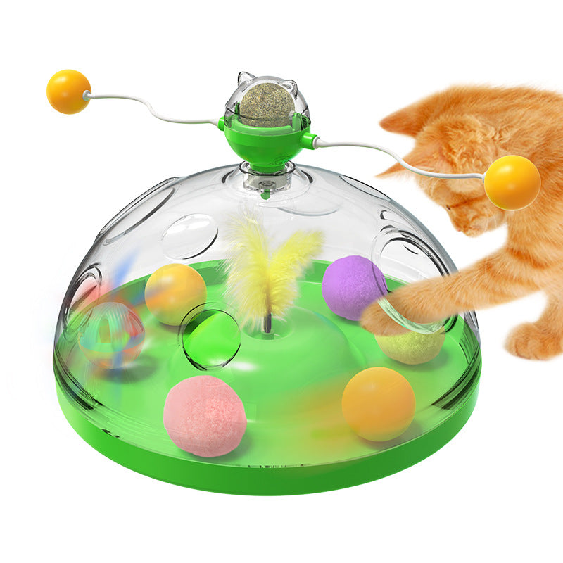Jouet Chat Moulin à Vent avec Menthe – Boîte Surprise Interactive