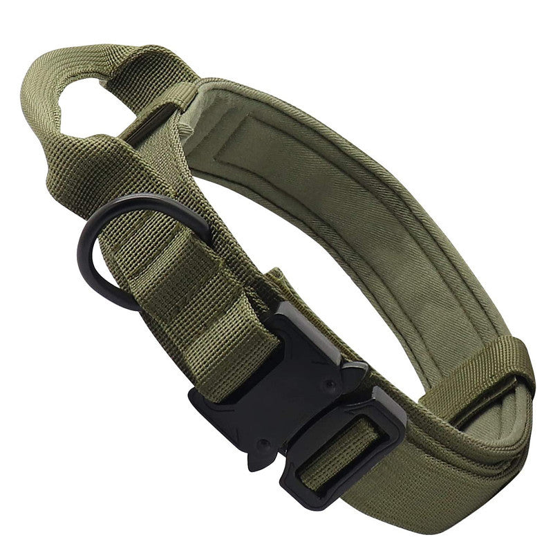 Collier Tactique Nylon pour Chien – Laisse Outdoor Ajustable