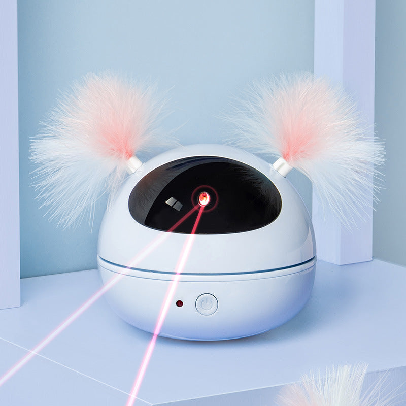 Jouet Laser Automatique pour Chat – Plume et Lumière Infrarouge