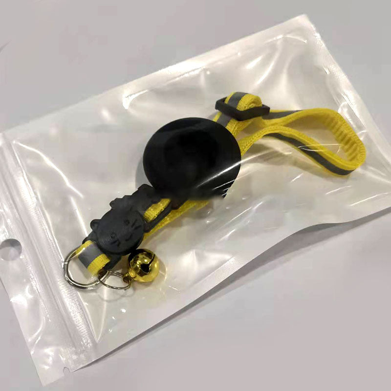 Collier Chat Réfléchissant avec Porte-AirTag – Avec Clochette