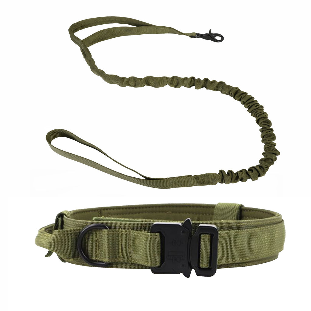 Collier & Laisse Tactique pour Chien – Entraînement Outdoor