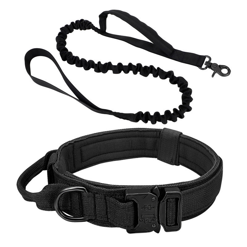 Collier Tactique Nylon pour Chien – Laisse Outdoor Ajustable