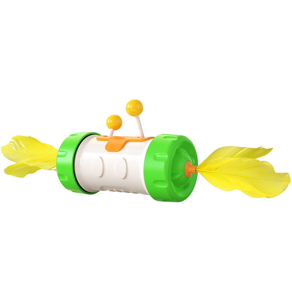 Jouet Interactif pour Chat – Bâton Plume & Balle Culbuto