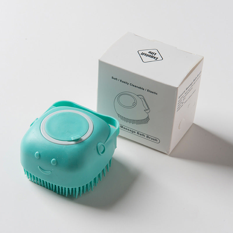 Brosse de Bain Silicone pour Animal – Massage & Shampooing