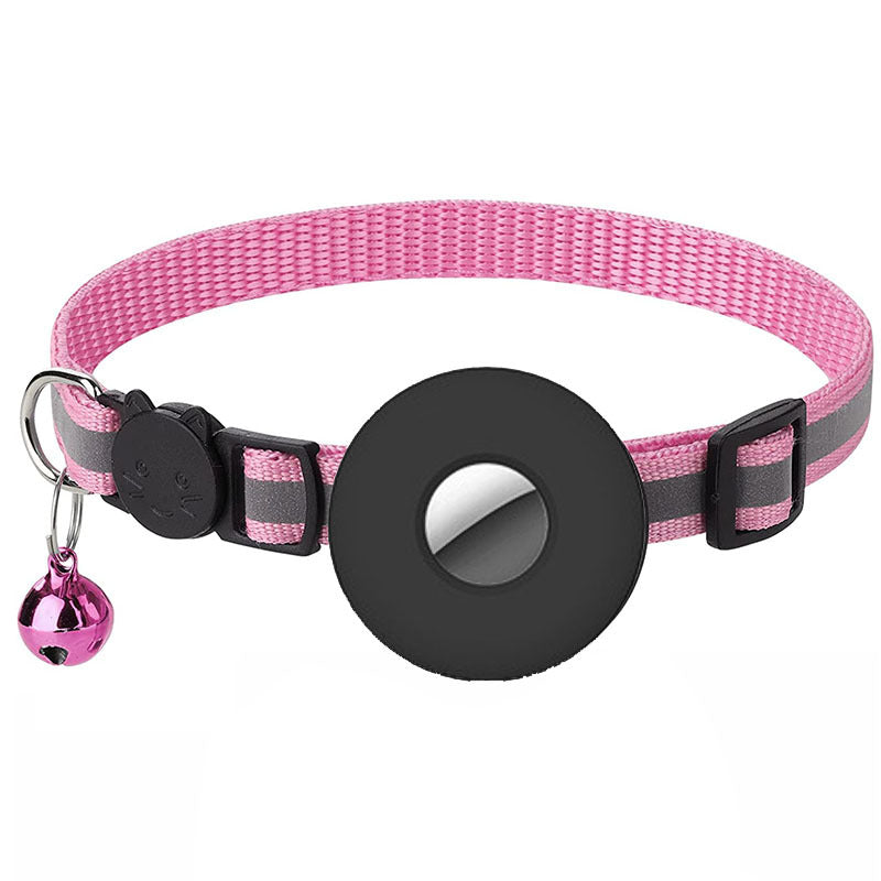 Collier Chat Réfléchissant avec Porte-AirTag – Avec Clochette