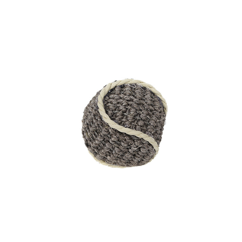 Balle Sisal pour Chat – Jouet Tricoté Anti-Ennui
