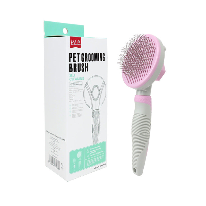 Brosse Auto-Nettoyante pour Chien et Chat – Démêlage Facile