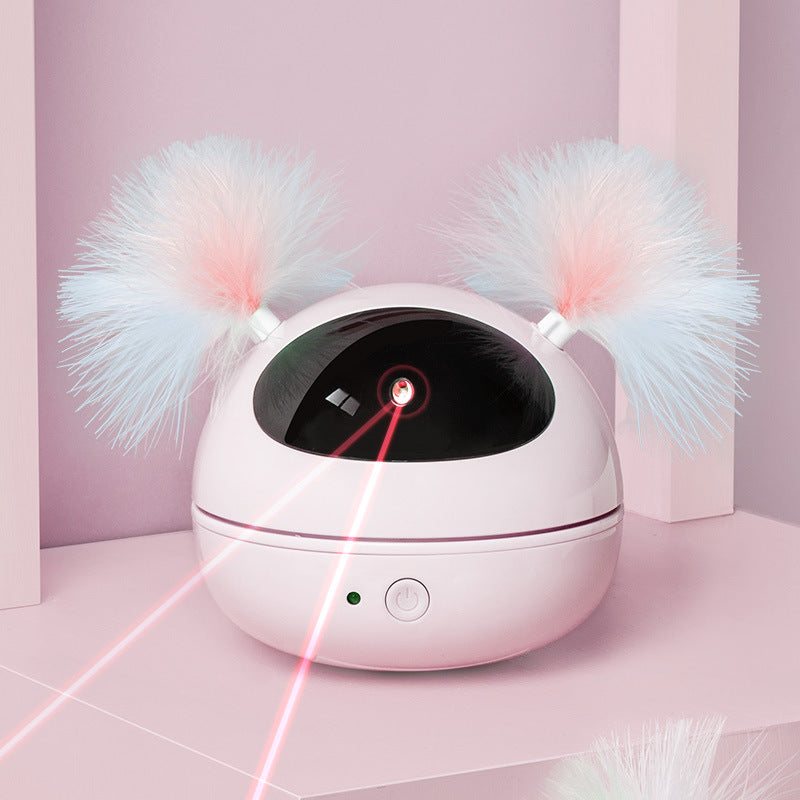 Jouet Laser Automatique pour Chat – Plume et Lumière Infrarouge