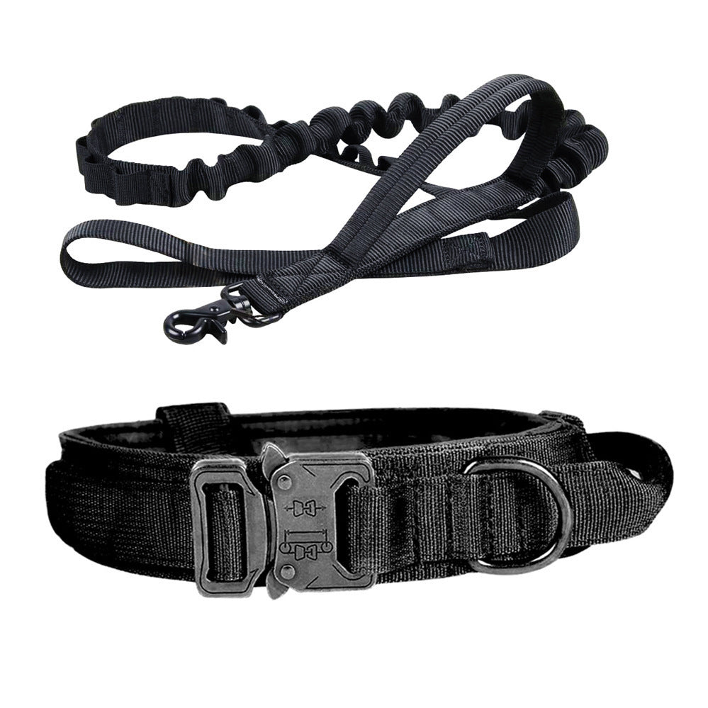 Collier & Laisse Tactique pour Chien – Entraînement Outdoor