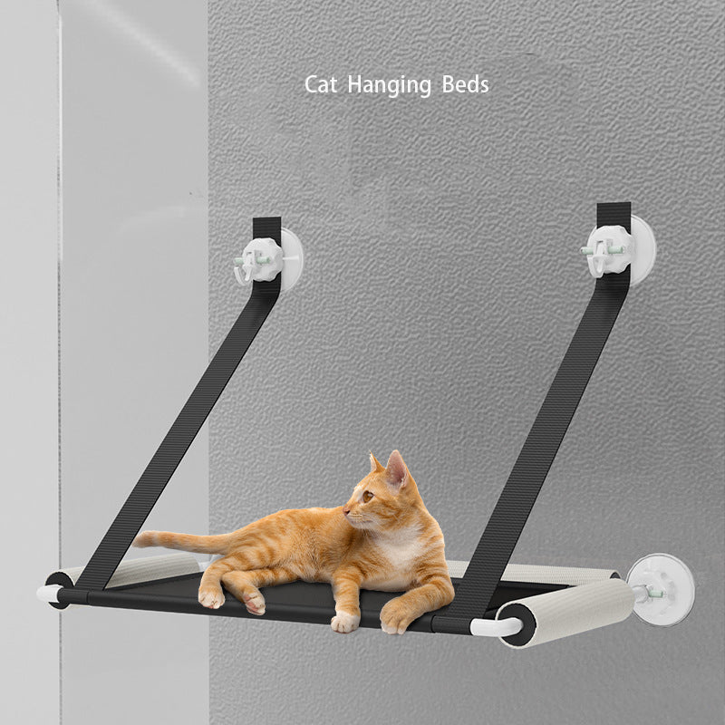 Hamac Ventouse pour Chat – Lit Suspendu Fenêtre avec Griffoir