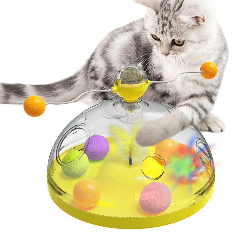 Jouet Chat Moulin à Vent avec Menthe – Boîte Surprise Interactive