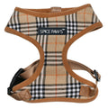 Adjustable Dog Harness Vest Style Dog Outing Classic Plaid Traction Chest Harness