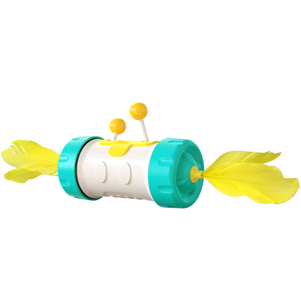 Jouet Interactif pour Chat – Bâton Plume & Balle Culbuto