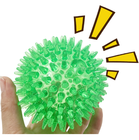 Balle Piquante Sonore pour Chien – Jouet Molaire 9cm