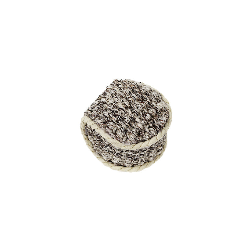Balle Sisal pour Chat – Jouet Tricoté Anti-Ennui