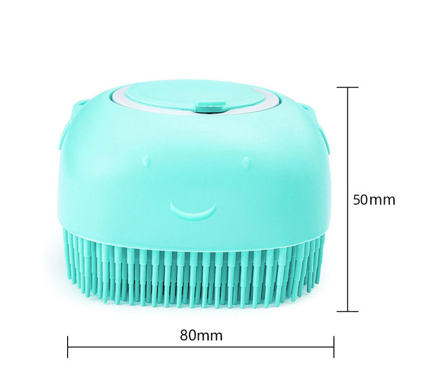 Brosse de Bain Silicone pour Animal – Massage & Shampooing