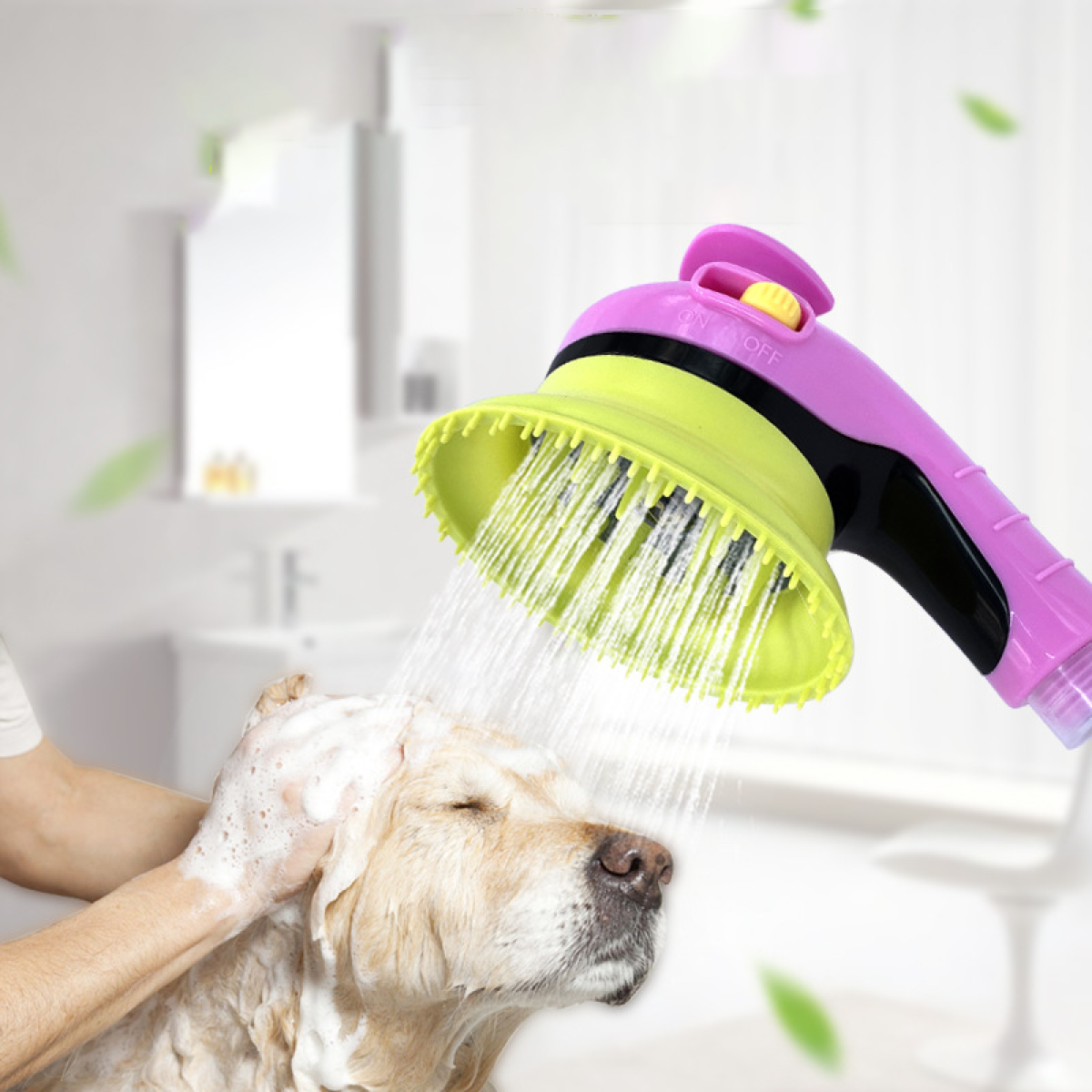 Brosse de Douche Massage pour Animal – Peigne Nettoyant Doux