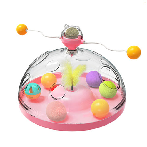 Jouet Chat Moulin à Vent avec Menthe – Boîte Surprise Interactive