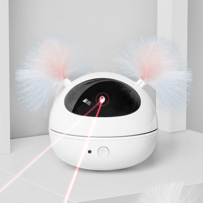 Jouet Laser Automatique pour Chat – Plume et Lumière Infrarouge