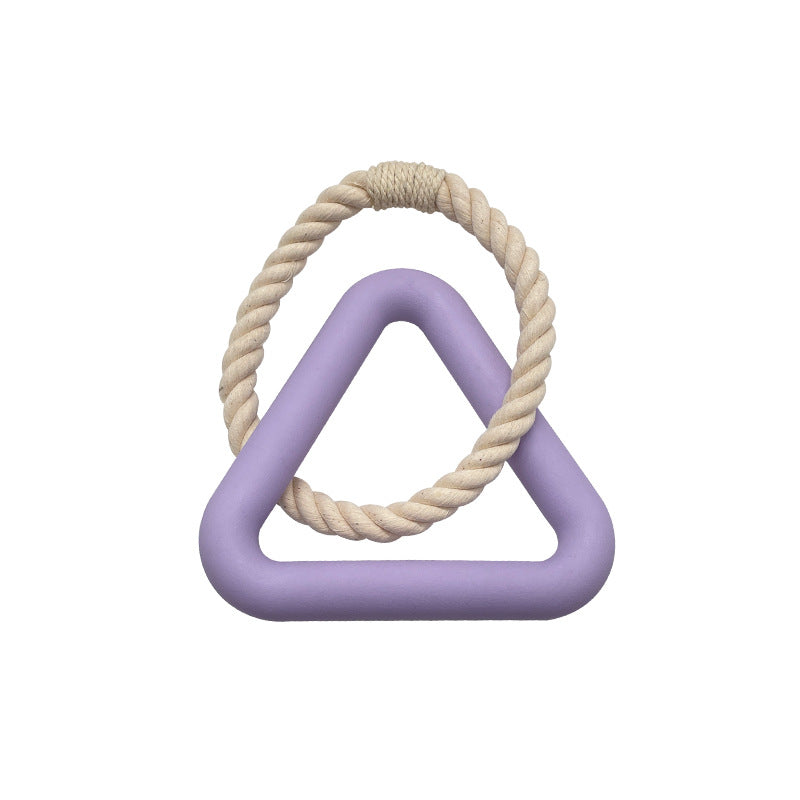 Jouet de Traction pour Chien – Mordant TPR Triangulaire Interactif