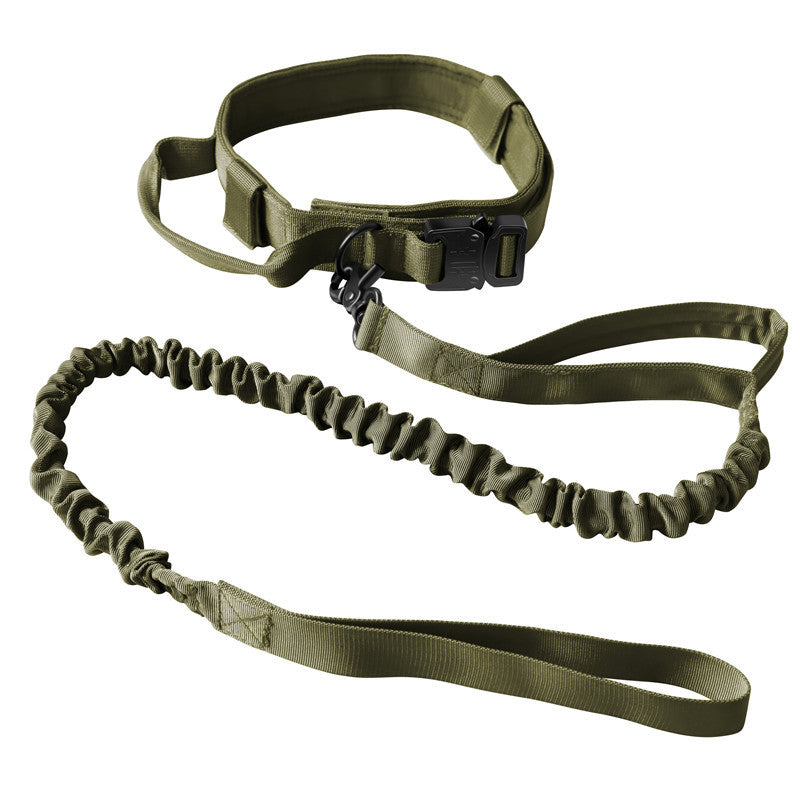 Collier Tactique Nylon pour Chien – Laisse Outdoor Ajustable