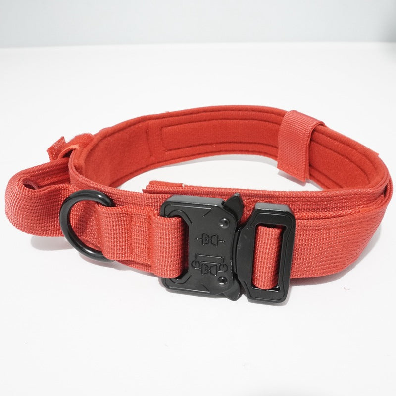 Collier Tactique Nylon pour Chien – Laisse Outdoor Ajustable