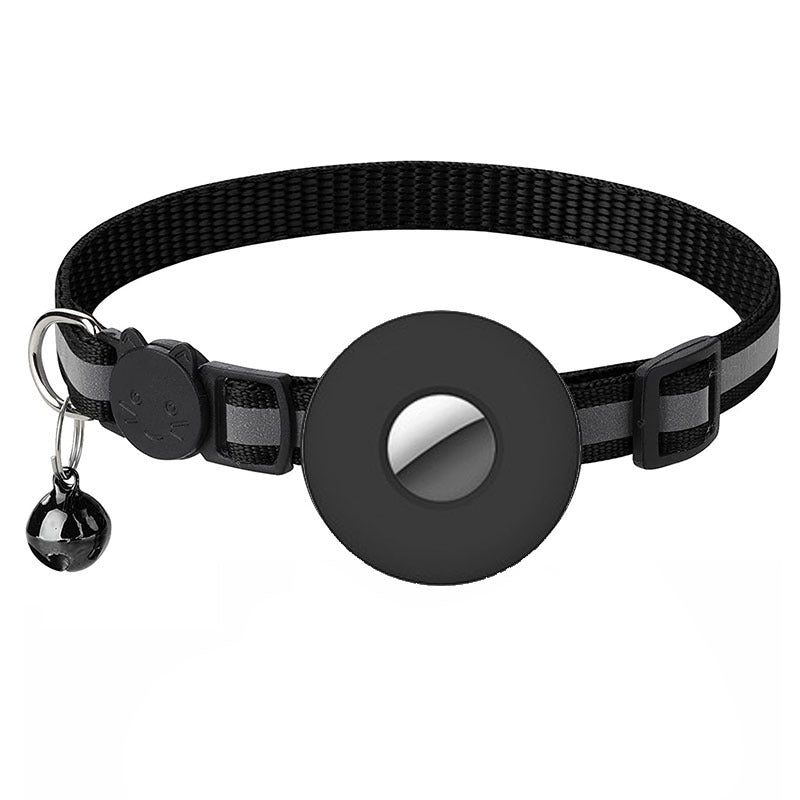 Collier Chat Réfléchissant avec Porte-AirTag – Avec Clochette