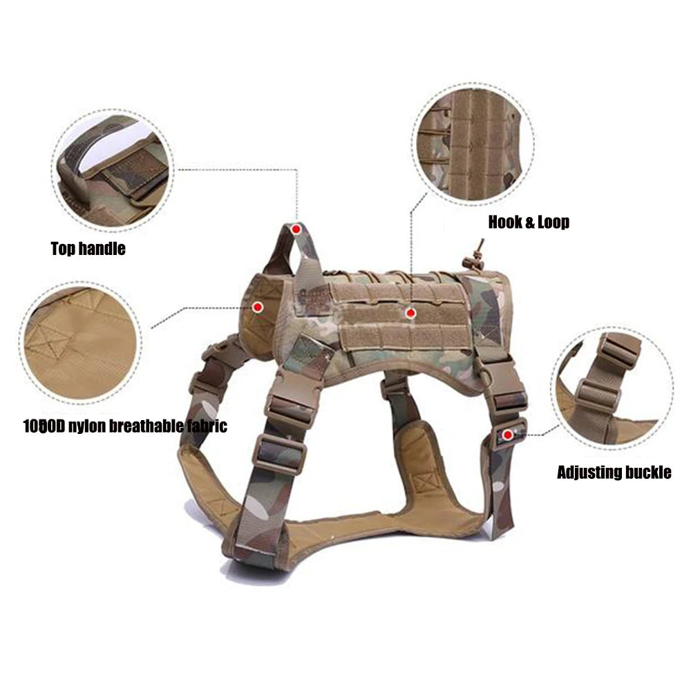 Gilet Tactique pour Chien – Style Militaire Respirant
